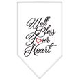 thumbnail image 1 of Well Bless Your Heart Screen Print Bandana White Small, 1 of 1