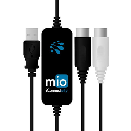 mio 1-in 1-out USB to MIDI Interface for Mac and PC, Natively compatible with most operating systems PC (from Windows XP SP3 to Windows 8) Mac (OS X 10.4 or greater) By iConnectivity from