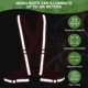 thumbnail image 4 of Chaleco de Seguridad Reflectante Uxcell, Chalecos Hi-Vis, Tiras de Alta Visibilidad Ajustables para Trotar al Aire Libre Rojo, 4 of 7