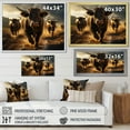 thumbnail image 4 of Designart "Stampede in Motion II" Animals Floater Framed Wall Decor, 4 of 7