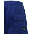 thumbnail image 5 of J. METHOD Men’s Cargo Shorts Active Casual Comfy Workout Gym Elastic Drawstring Fleece Pockets Sweat Pants NEMP07 Royal Blue 2XL, 5 of 6