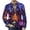 Dark Purple, variant on Halloween Pumpkin Corduroy Blazer For Men Oversized Spooky Pumpkin Ghost Bat Graphic Lapel Soft Daily Party Suit Coat Yellow XL