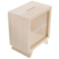 thumbnail image 4 of MasteelfCA Wood Piggy Bank Money Saving Box Coin Bank Money Jar Saving Bank Tip Box, 4 of 8
