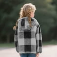 thumbnail image 6 of successthop Girls Winter Coat Boys Jacket Hooded with Cute Ear Zipper with Pockets Warm Outwear Sizes 8-14, 6 of 9