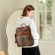 thumbnail image 2 of OPAGE Mochila de cuero para mujer, bolso de hombro con borlas a la moda, bolsos de viaje grandes de diseñador, 2 of 5