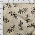 thumbnail image 3 of oneOone Velvet Dark Beige Fabric Abstract Leaves Fabric For Sewing Printed Craft Fabric By The Yard 58 Inch Wide, 3 of 4