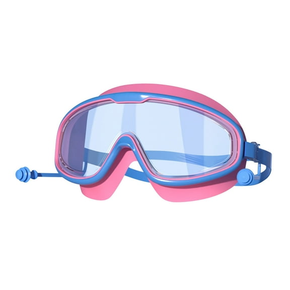 Tao Tao Swimming Goggles Anti-Fog For Kids Anti Fog/No Leak/Clear Wide Vision Large Frame Waterproof Swimming Goggles With Nose Cover No Leaking, Swim Goodies For Kids G