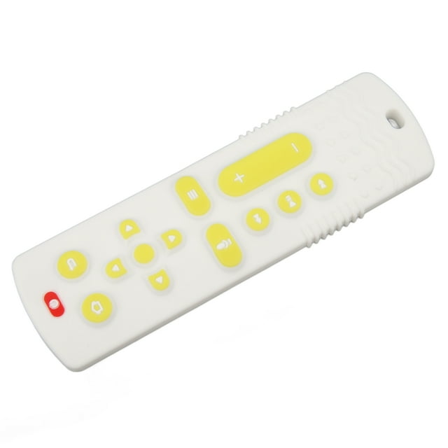Baby Teething Toy, Silicone Teething Toy Sensory Chew Simulation Soft TV Remote Control Shape Bright Color For Infant For Home Black,White,Blue,Pink