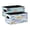Butterflies Watercolor Butterfly, variant on Felt Storage Bins 2-Pack Foldable Space-Saving Organizer For Home Office Butterflies with Soft Colors Blue Gradient Butterfly