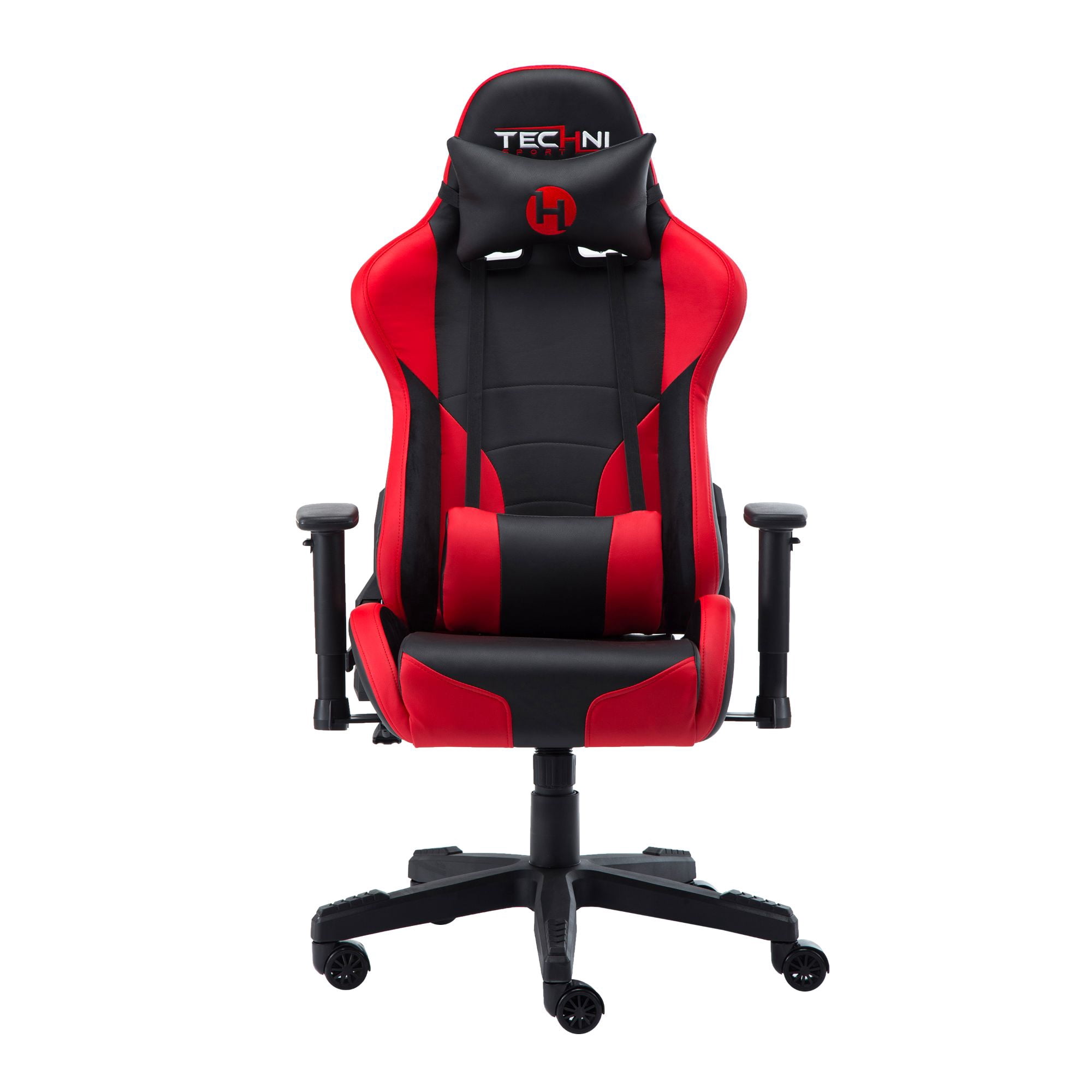 Techni Office Solutions 53" Vibrant Black and Red Unique Techni Sports TS-90 Comfortable Gaming
