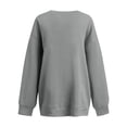 thumbnail image 4 of Evdexr Women's Sweatshirts Drop Shoulder V Neck Loose Fit Fall Winter Lightweight Casual Sweatshirt Plus Size Solid Oversized Trendy Tops S, 4 of 7