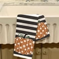 thumbnail image 4 of Oggfader Hand Towels for Bathroom Microfiber Thanksgiving Pumpkin Striped Towel Bath Towel Hand Washing Towel Face Towel, 4 of 6