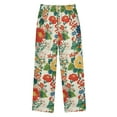 thumbnail image 2 of FORMRS Kids Pajama Pants with Pockets Size 9-10Y Boys Lounge Sleep Bottoms, Colorful Flowers Pattern, 2 of 8