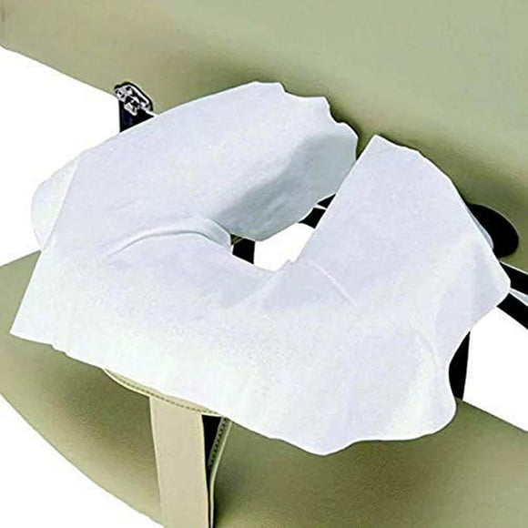 Cubiertas Desechables para Reposacabezas Huini Blancas Antiadherentes para Mesas y Sillas de Masaje