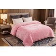 thumbnail image 4 of DBOZE Heavy Korean Mink Fleece Blanket King Size —  2-Ply Reversible Silky Soft Plush Winter Blanket, Ultra Warm Luxury Embossed Bed Blanket, Powerful Pink, 4 of 6