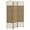 Natural, variant on NOBOLEA 3-Panel Woven Room Divider, 67" Tall Folding Privacy Screen with Arched Top, Freestanding Semi-Private Partition for Home, Bedroom, Office