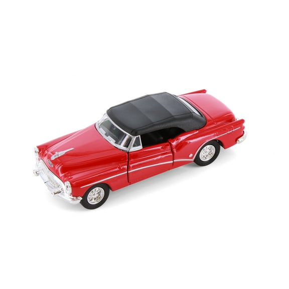 1953 Buick Skylark Convertible Soft Top, Red - Welly 43664H/D - 1/34 Scale Diecast Model Toy Car