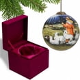 thumbnail image 3 of Shepherd Gazing Into the Star of Bethlehem Hand Painted Mouth Blown Glass Ornament, 3 of 4