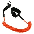thumbnail image 5 of 7mm 10FT Surfing Foot Rope - Adjustable Elastic TPU Surfboard Leg Strap, Stand Up Paddle Leash - Orange, 5 of 8