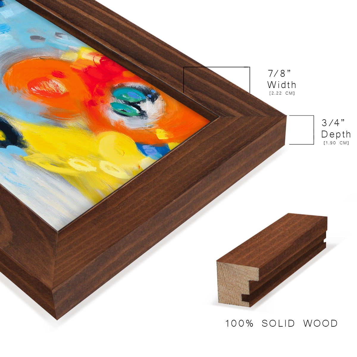 In the Loop II -Framed Print w/glass-Chestnut
