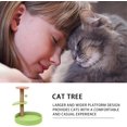thumbnail image 2 of Cat Scratching Post - Cat Tree with Shelf and Bed Wood Kitten Scratcher Post with Sisal Rope - Shelf and Wood Kitten Scratcher Post for Indoor Cats Small Cats, 2 of 5