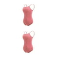 thumbnail image 3 of Body de baile Minnieouse traje de baile leotardo transpirable marrón rosa L 2piezas, 3 of 6