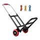 thumbnail image 5 of Carro de mano plegable, carro de mano, mango telescópico ligero, carro de construcción sólida, carro de equipaje, máx. 154lb para llevar compras kusrkot camión plegable, 5 of 7