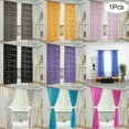 thumbnail image 5 of SLYNSHome 1 PCS Vines Leaves Tulle Door Window Curtain Drape Panel Sheer Scarf Valances, 5 of 5