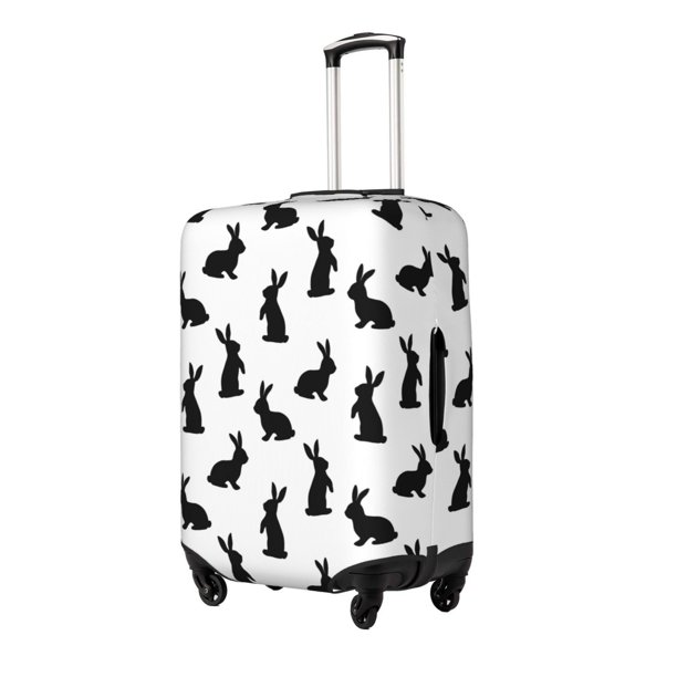 Balery Black Rabbit Funda de equipaje, fundas para maletas, elástica, lavable, protector de maletas, compatible con maletas de 18 a 32 pulgadas-X-Large