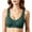 Dark Green, variant on Womenâs Front Closure Ribbed Wireless Bra, Comfort Support Everyday Camisole Bralette, Soft Knit for All-Day Wear Light Pink 48