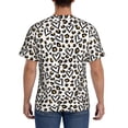 thumbnail image 3 of Qekee Heart Leopard Classic Fit T-Shirt Men's Shirt Men's Tight Short Sleeves for Exercise, Running, Mountaineering - Heart Leopard, 3 of 9