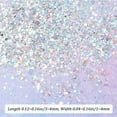 thumbnail image 2 of 60g/ 2.1oz Holographic Confetti Star and Moon Table Confetti Iridescent Metallic Glitter Foil Scatter Sequin for Birthday Wedding Party Halloween Christmas DIY Decorations Nail Art Crafts DIY, 2 of 7