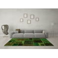 thumbnail image 3 of Ahgly Company Indoor Rectangle Patchwork Green Transitional Area Rugs, 8' x 12', 3 of 4