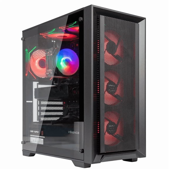 Prebuilt Gaming PC Computer Desktop,Intel i7-7700,NVIDIA RTX2060 6GB GDDR6,512GB SSD,1TB HDD,16GB RAM,WiFi6,BT 5.4,Windows 11,RGB Keyboard & Mouse