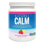Natural Calm Magnesium Citrate Powder Organic Raspberry Lemon - 567 g Powder