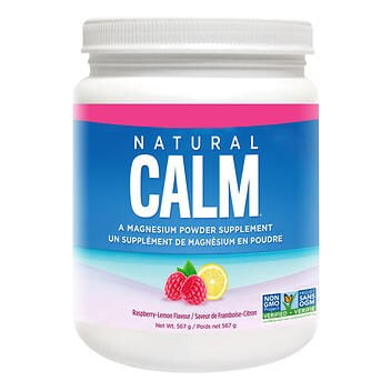 Natural Calm Magnesium Citrate Powder Organic Raspberry Lemon - 567 g Powder