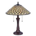 thumbnail image 2 of RADIANCE Goods Tiffany-Style Victorian 2 Light Table Lamp 16" Wide, 2 of 4