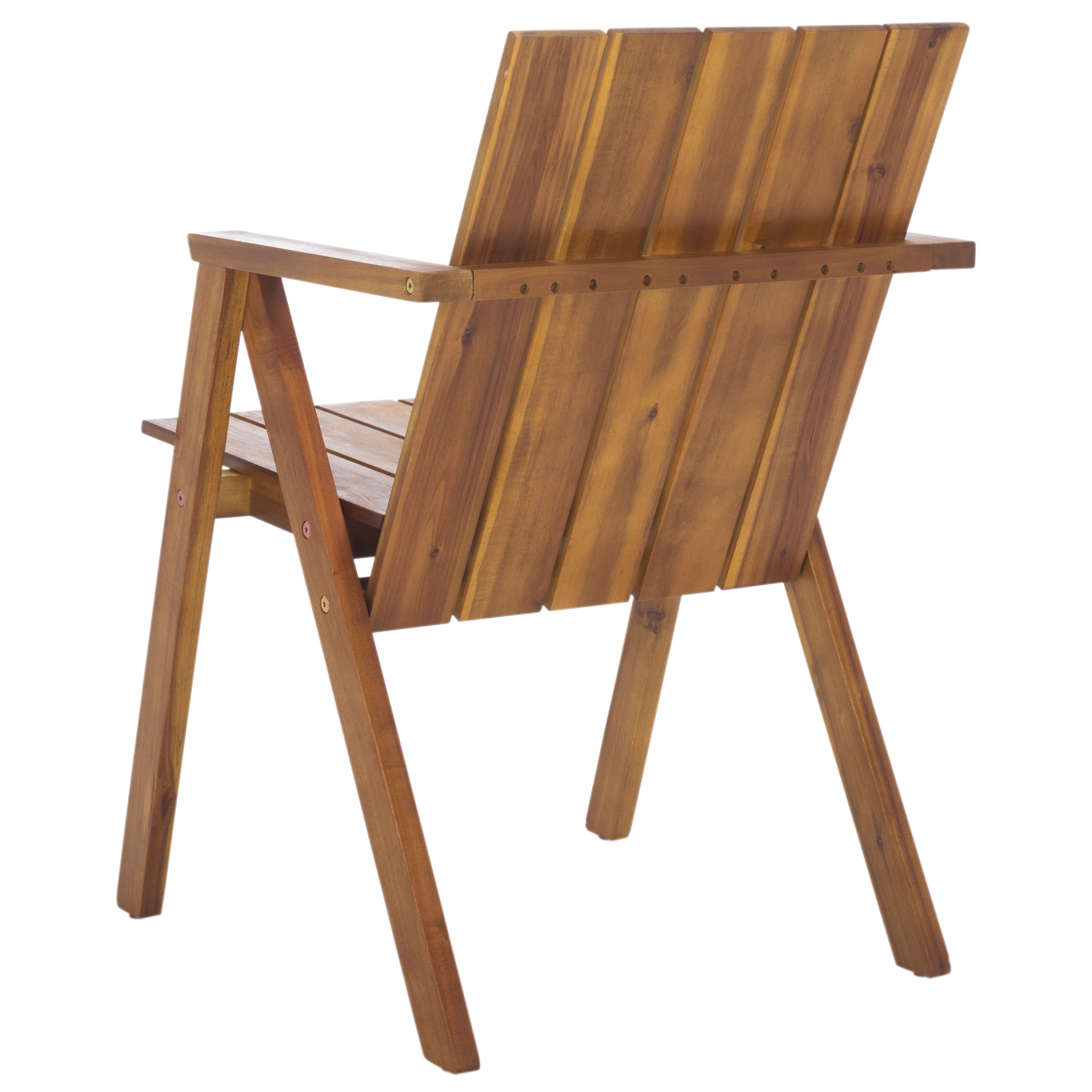 Safavieh Outdoor Tucker Wood Adirondack Chair, Natural