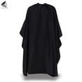 thumbnail image 3 of PULLIMORE Professional Barber Cape Waterproof Salon Gown with Velcro for Hair Cutting Dye Coloring (Black), 3 of 7