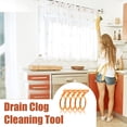 thumbnail image 5 of 5 Pack 25inch Drain clog remover, Snake Drain Cleaner Hair Clog Remover tool, Shower kitchen sinks and bathtubs, sink snake, hair toilets sewer pipe cleaning tools., 5 of 6