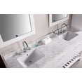 thumbnail image 3 of Design Element London 72" Double Sink Bathroom Vanity Set in White with Carrara Marble Top, 3 of 5