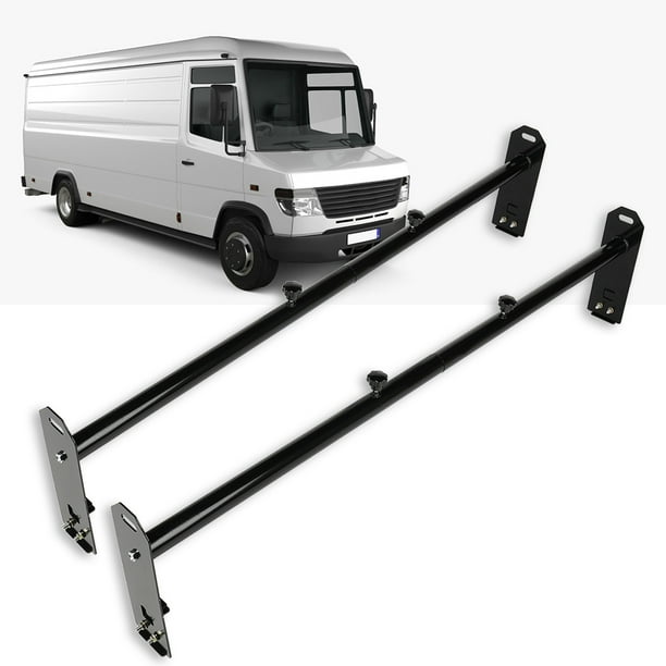 "CCIYU Adjustable Roof Ladder Racks 55.2""78.8"" Van Ladder Rack for