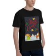 thumbnail image 2 of Bingfone Merry Christmas Elk Men'S Loose Fit Short-Sleeve Pocket T-Shirt, 2 of 7