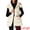 White, variant on Women's Puffer Vest Coat Hooded Zip Up Long Sleeveless Jacket M Khaki
