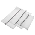 thumbnail image 3 of FUEENIRVA 3Pcs Household Laundry Bag White Mesh Zippered Pouch for Underwear Socks Clothes Protection, 3 of 6