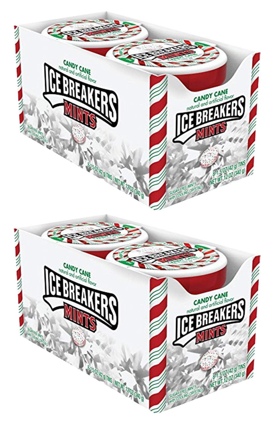 ICE BREAKERS Holiday Mints, Candy Cane Flavor, 1.5 Ounce (Pack of 8) 2