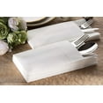 thumbnail image 4 of Bexikou 50 Pack White Dinner Napkins with Pocket -Folded Napkins with Pockets for Silverware,Absorbent Disposable Paper Hand Napkins, Banquet Napkins for Wedding Reception, Dinner, Party, 4 of 8
