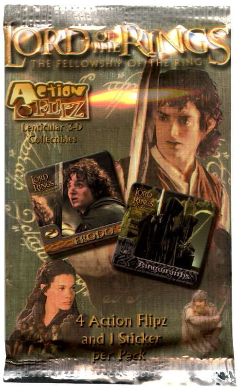 Lord of the Rings Fellowship of the Ring Action Flipz Card Box 