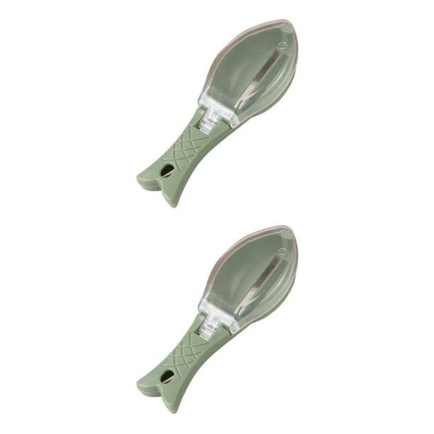 Advancent Removedor de escamas de pescado Gadget de cocina Verde 2Conjunto