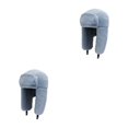 thumbnail image 1 of Guardoinrt Step Up Winter Style Thicken Earflap Caps Soft Texture Earflap Caps Autumn grey 2Set, 1 of 6